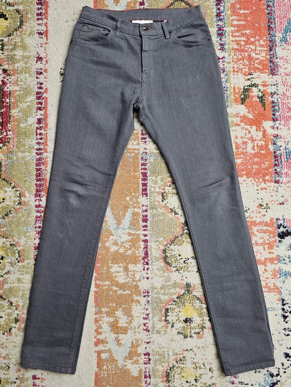 Raleigh Denim Martin Mens Size 31x35 Gray Pants Handmade Made in USA